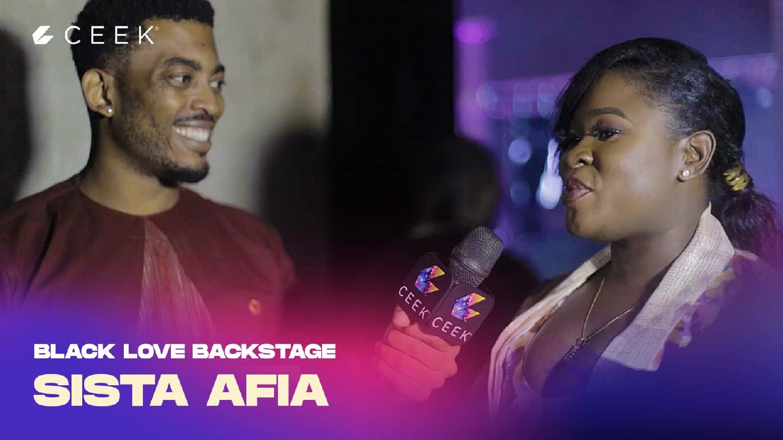 Sista Afia  Backstage with  Sista Efia