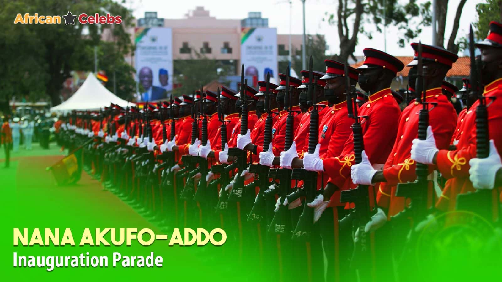 African Celebs President Nana Akufo-Addo - Inauguration Ceremony Parade