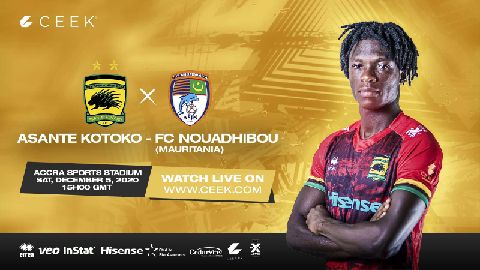 Asante Kotoko vs FC Nouadhibou 5th  December 2020 ceek.com
