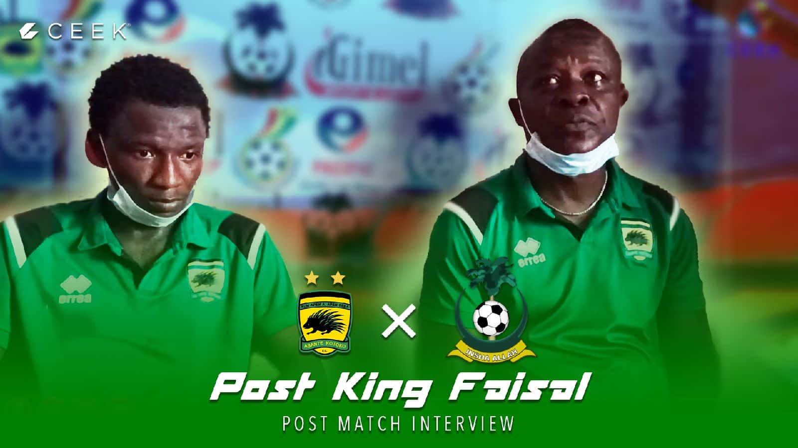 Post match interview vrs King Faisal