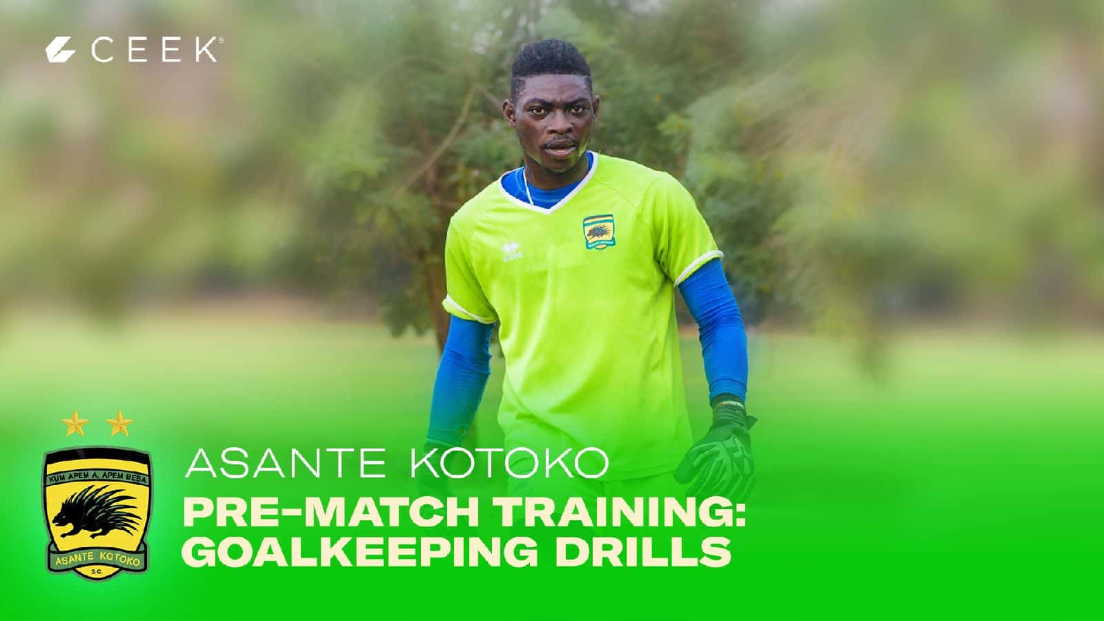 Pre match training: Goalkeeping drills