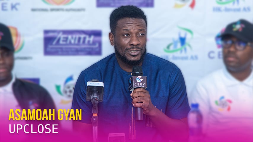 Asamoah Gyan Ghanaian former footballer Upclose