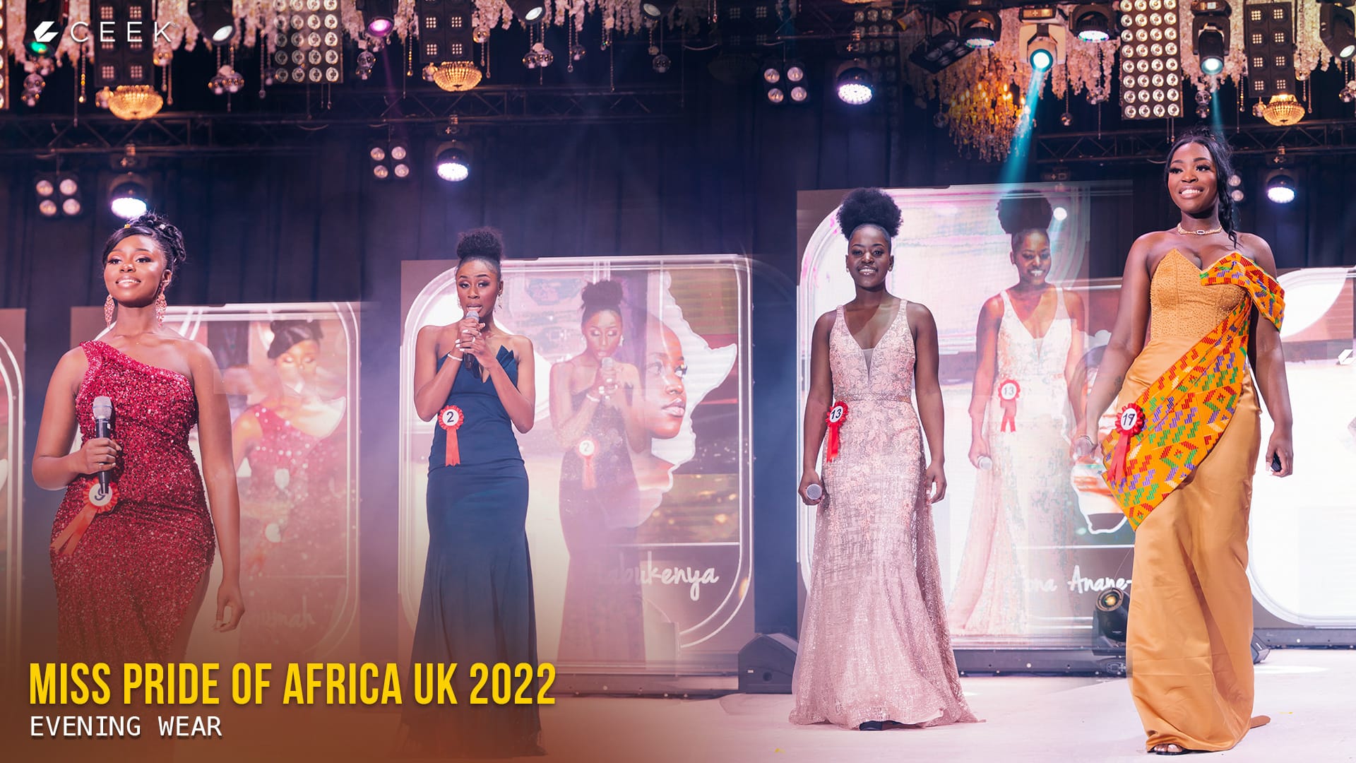 Miss pride of Africa UK  - Evening Wear Competition