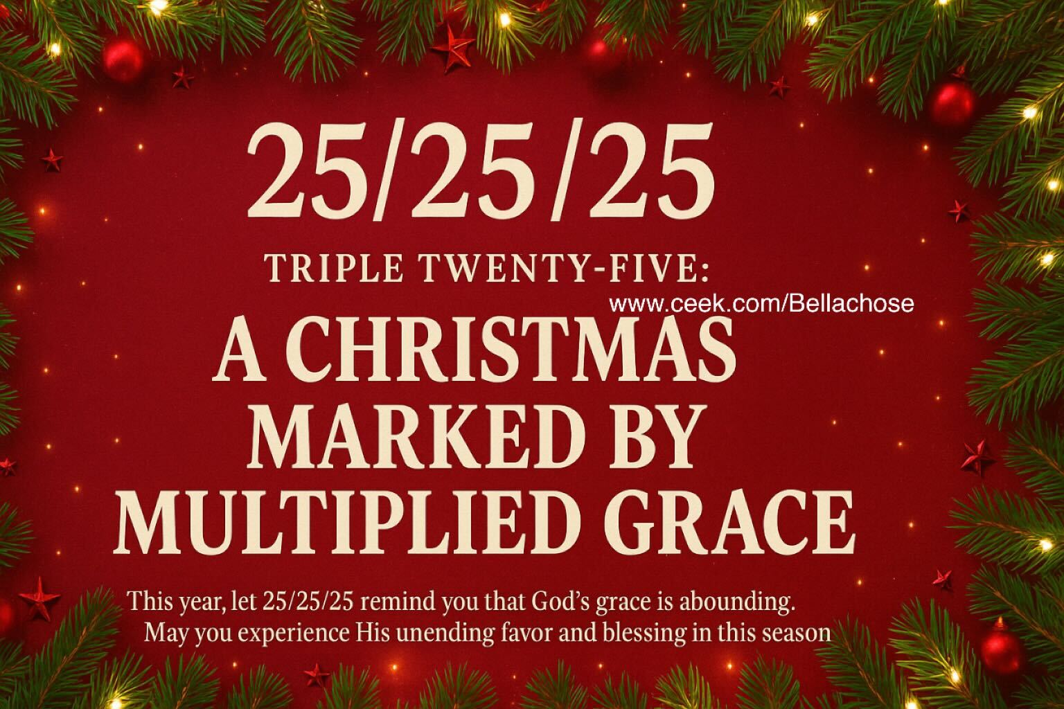 This Year’s Christmas Comes with a Prophetic Message of Multiplied Grace