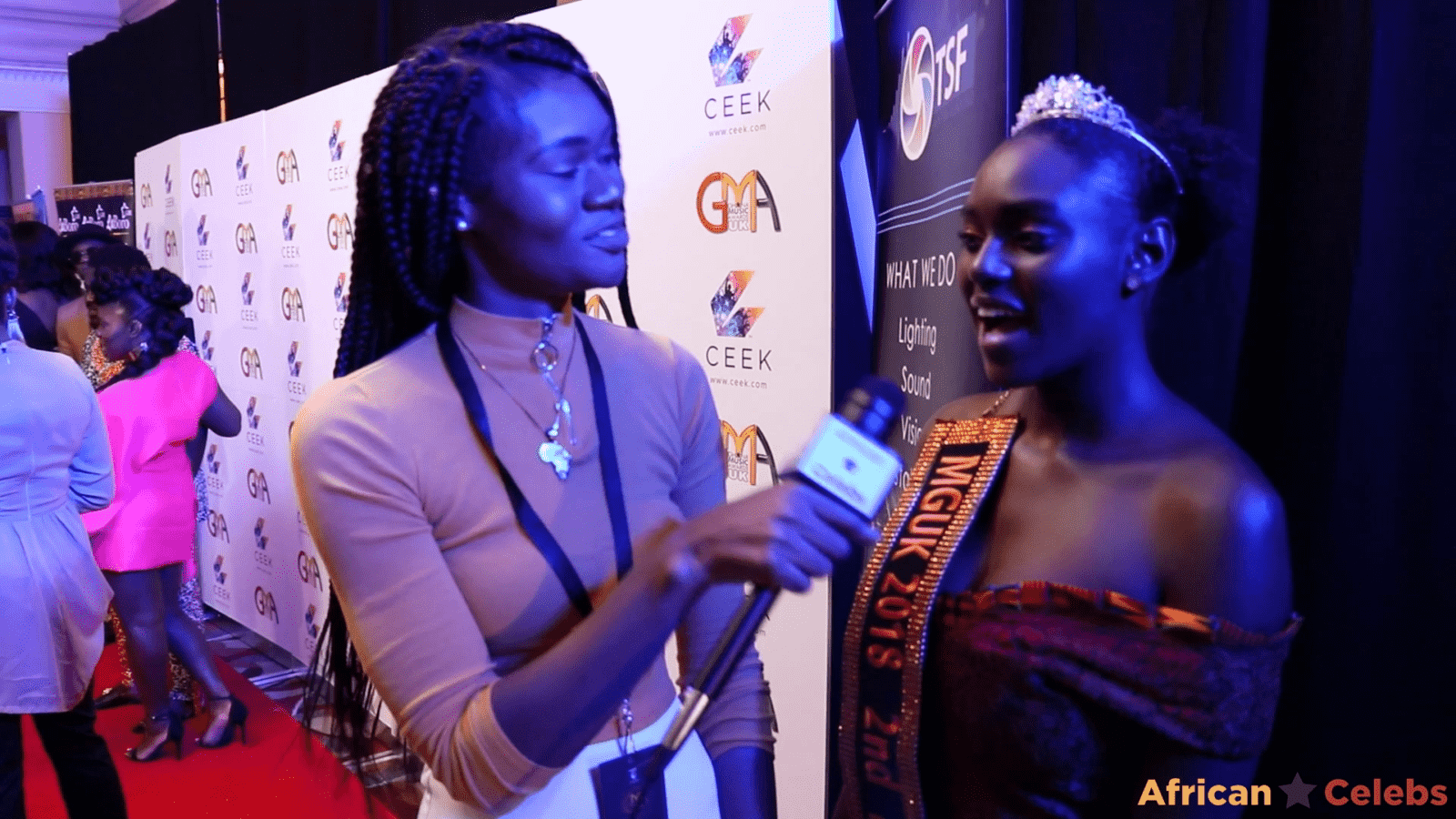 African Celebs GMA UK Red Carpet - Miss Ghana UK