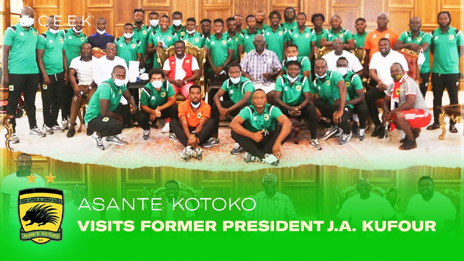 Asante Kotoko Asante Kotoko visits former President J.A. Kufour