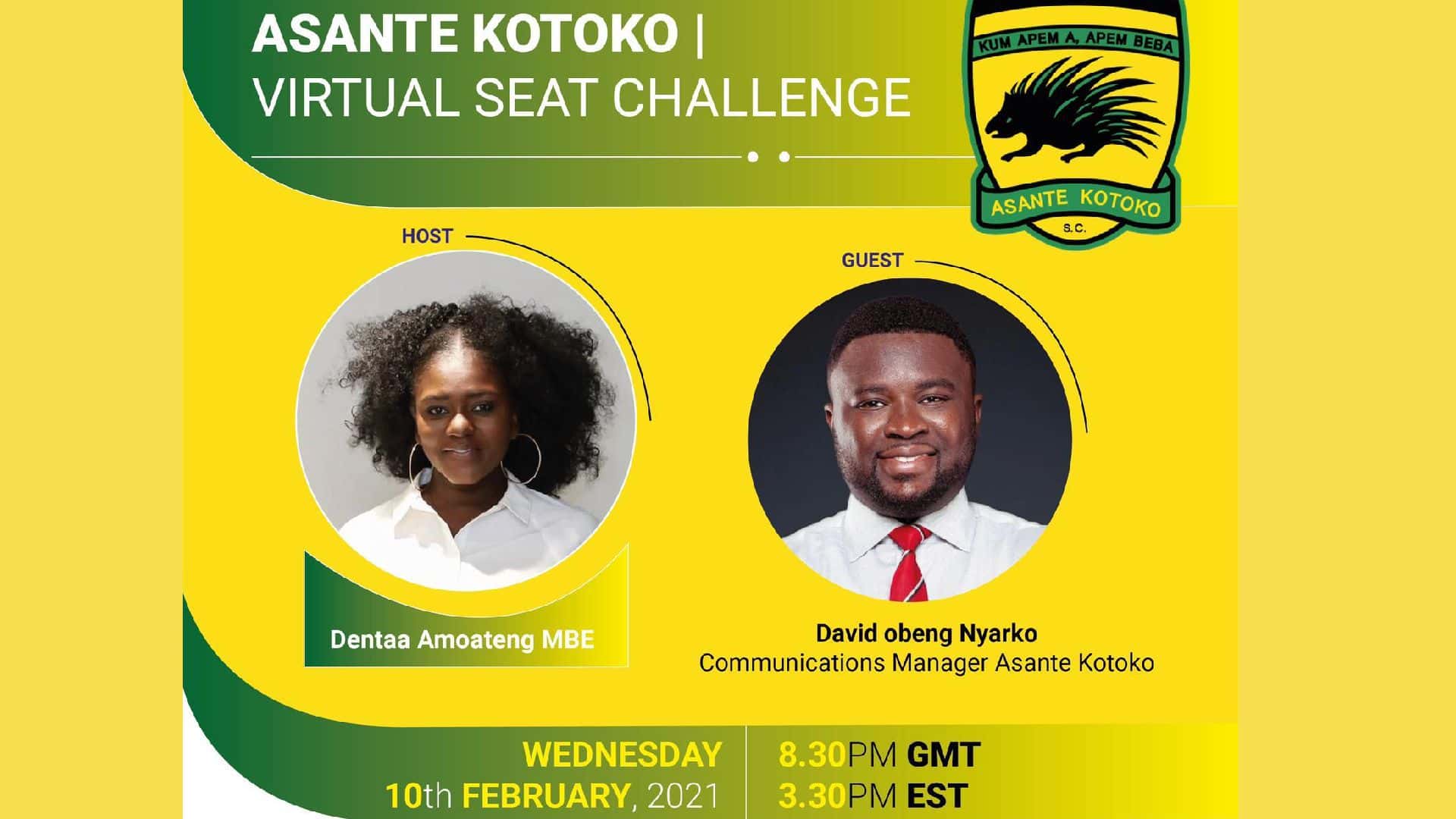 Asante Kotoko Asante Kotoko Virtual Seat Challenge