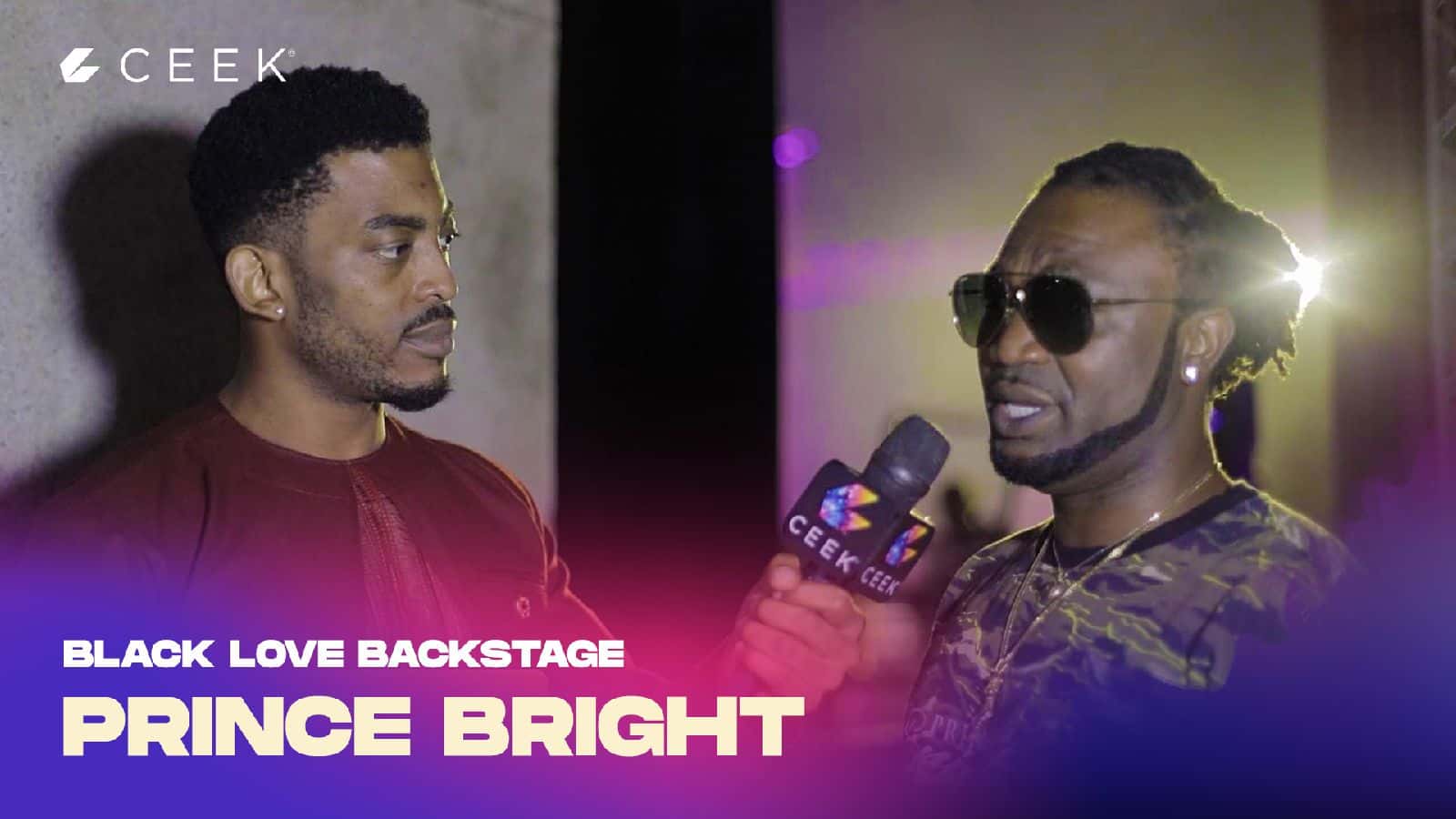 Backstage with Prince Bright