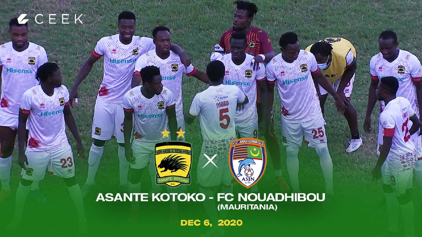 CAF Champions League - Asante Kotoko vs F.C. Nouadhibou ceek.com
